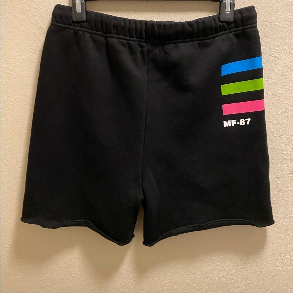 Revolve Mayfair The Label Black Graphic Drawstring Shorts Size M/L - Picture 8 of 12